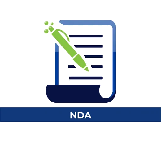 Signed NDA document icon, every acquisition conversation is confidential