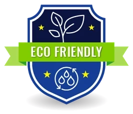 TurFresh Eco Friendly badge, biodegradable turf cleaning