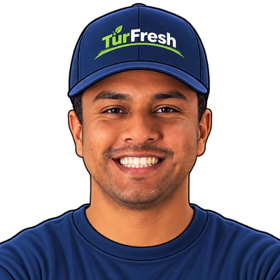 Cruz Tonix, TurFresh service technician, cartoon avatar