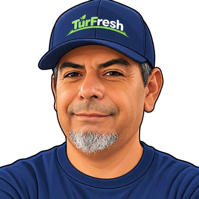 Francisco, TurFresh service technician, cartoon avatar