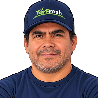 Jesus Operza Gomez, TurFresh service technician, cartoon avatar