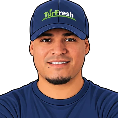 Luis Gonzalez, TurFresh service technician, cartoon avatar