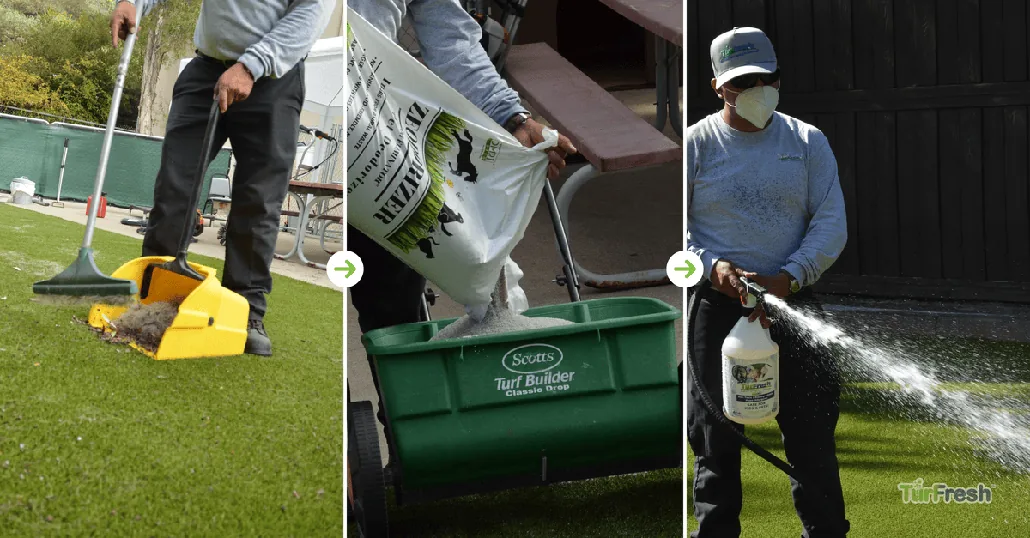 Eco-friendly professional artificial turf deep cleaning service