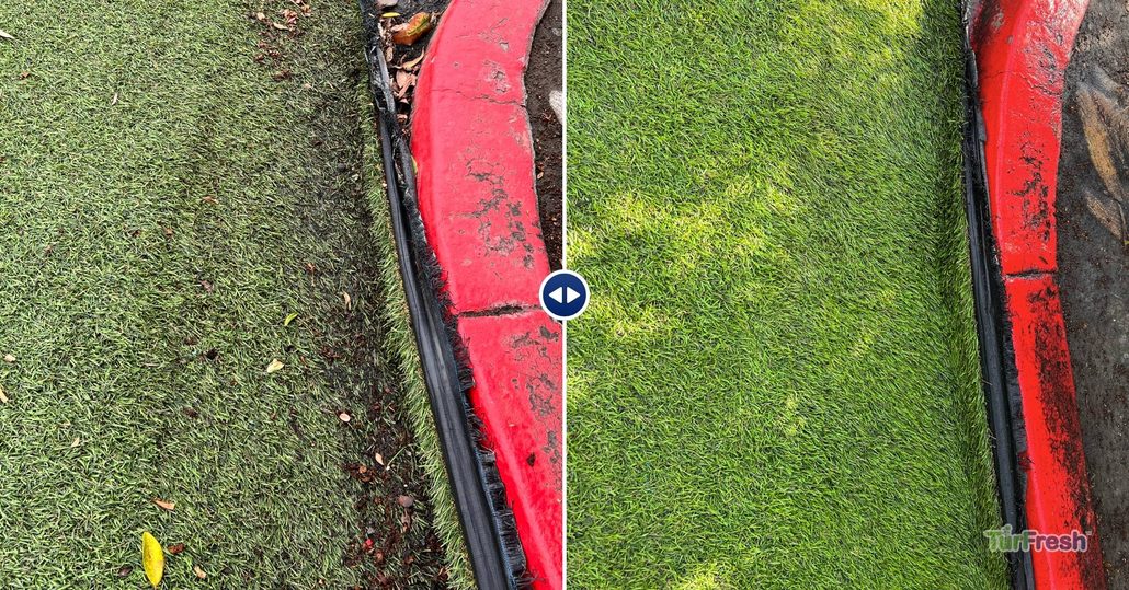 Artificial grass weed prevention and professional cleaning